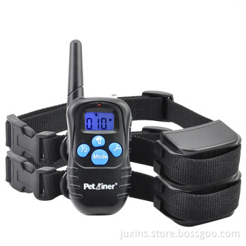 Petrainer PET998DRB-2 300M Back-light Beep Vibration Electric Dog Collar For 2 Dogs